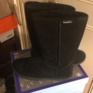 High Black Bearpaw Boots